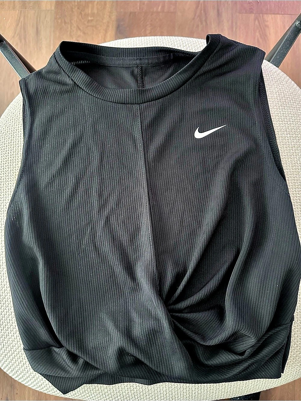 Nike One Classic Dri-FIT Twist Front Top Black Small